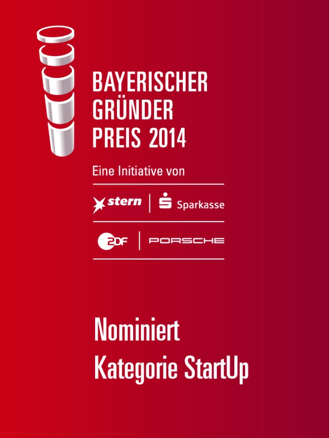 Bavarian Founders’ Award 2014 Category "StartUp"